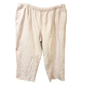 Skims Plus Size Pink Fleece Lined Pull On Sweatpants Size 4X‎